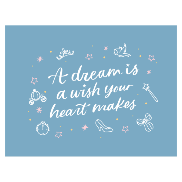 A Dream Is A Wish Your Heart Makes Blue Banner_0