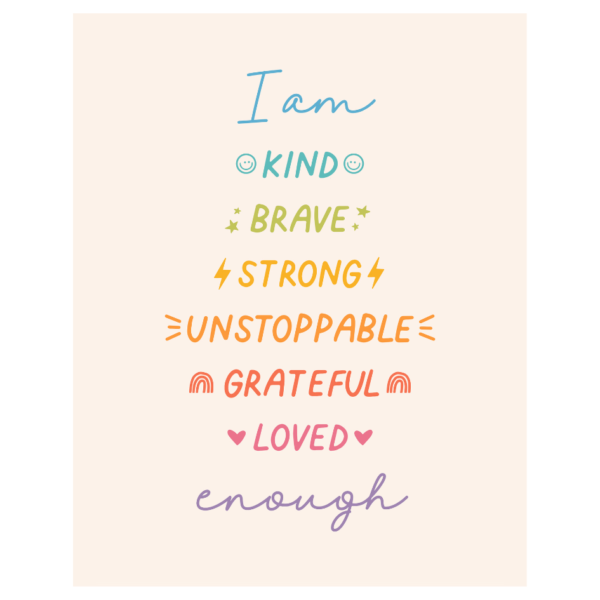 Affirmations Banner Bright Rainbow_0
