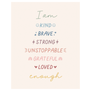 Affirmations Banner (Muted Rainbow)