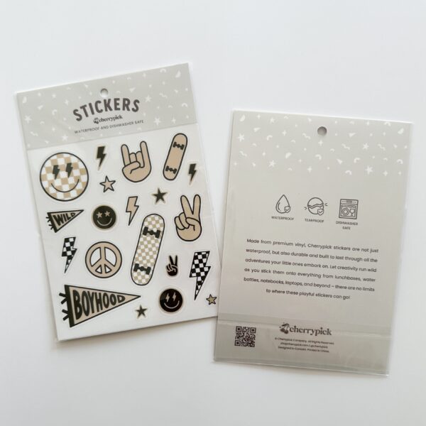 Boyhood Waterproof Sticker Sheet_1