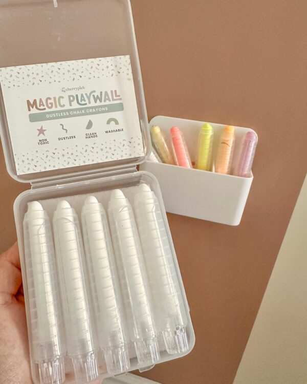 Dustless Chalk Crayons Magnetic Holder Bundle for_4