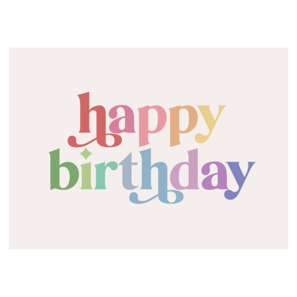 Happy Birthday Banner Rainbow_0