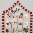 Ho Ho Ho Christmas Canvas Pennant Flag_1