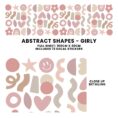 Peel Stick Fabric Wall Stickers - Abstract Shapes_3