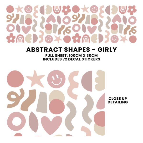Peel Stick Fabric Wall Stickers - Abstract Shapes_3