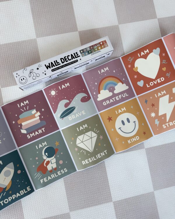 Peel Stick Fabric Wall Stickers - Affirmation Squ_4 Peel Stick Fabric Wall Stickers - Affirmation Squ_4