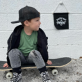 Skater Boy Black Canvas Hang Sign_5