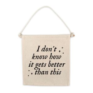 TS I Don't Know How It Gets Better Than This Swiftie Canvas Hang Sign