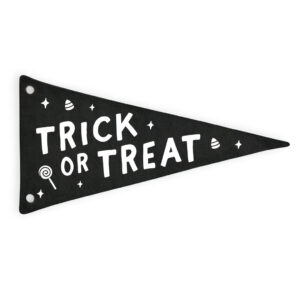 Trick or Treat Halloween Canvas Pennant Flag