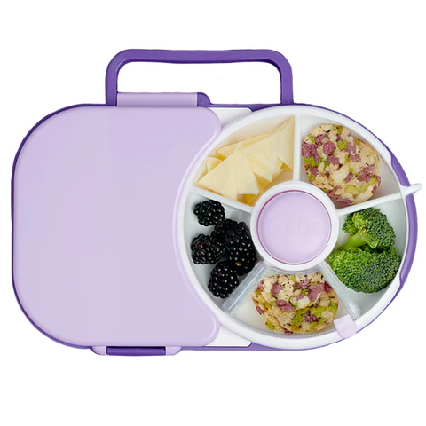 GoBe Kids Lunchbox with Snack Spinner - grape purple GoBe Kids Lunchbox with Snack Spinner - grape purple