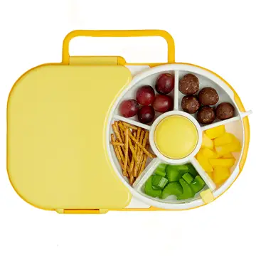GoBe Kids Lunchbox with Snack Spinner honey yello GoBe Kids Lunchbox with Snack Spinner honey yello