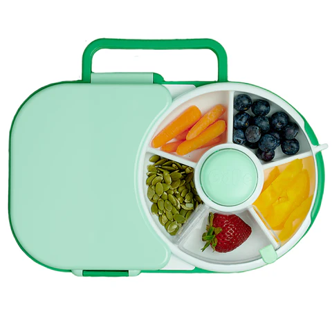 GoBe Kids Lunchbox with Snack Spinner sage gree GoBe Kids Lunchbox with Snack Spinner sage gree