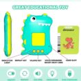 Green Dinosaur Talking Flash Cards Educational Toy2