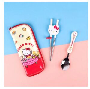 Hello Kitty Utensils with White carrying case