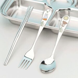 Miffy All-Stainless Steel 3-Piece Set Ceramic Color Printing