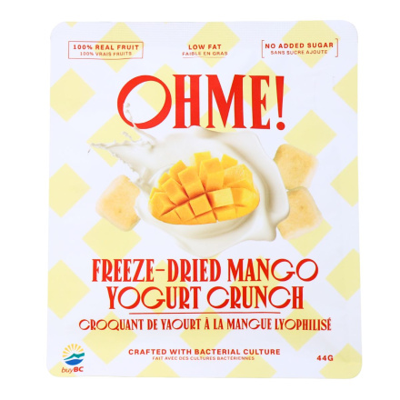 OHME! No Added Sugar Freeze-Dried Mangoes Sliced, 56g OHME! No Added Sugar Freeze-Dried Mangoes Sliced 56g OHME! No Added Sugar Freeze-Dried Mangoes Sliced, 56g OHME! No Added Sugar Freeze-Dried Mangoes Sliced 56g