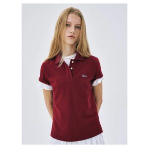 Mardi Mercredi Slimfit Shirt Piquet Essential - Burgundy