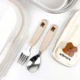 UBMOM Choco Mong Stainless Steel Spoon & Fork Set With Case3