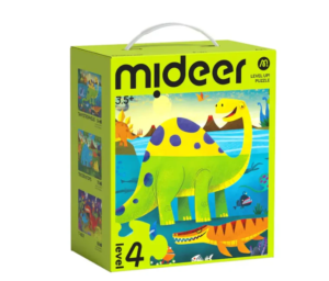 Mideer - Level Up Puzzles - Level 4 Dinosaurs World