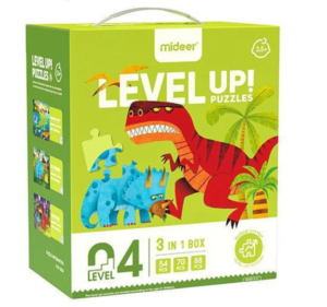 Mideer - Advanced Progressive Puzzle Level 04 Dinosaur 212pcs
