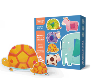My First Puzzle - Geometry & Animal Puzzle 32Pcs