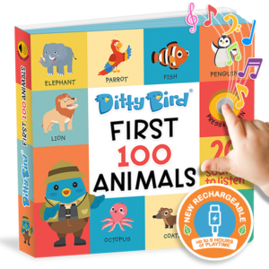Ditty Bird - 100 Animals Sound Book - USB-C Rechargeable