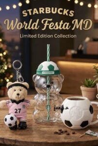Starbucks FIFA World Cup Barista Bear Cup Limited Edition