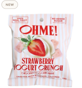OHME! Freeze-Dried Strawberry Yogurt Crunch (Snack Size) 16g
