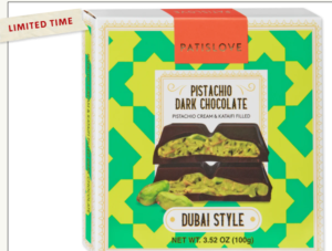 Trader Joe's Patislove® Pistachio Dark Chocolate Dubai Style