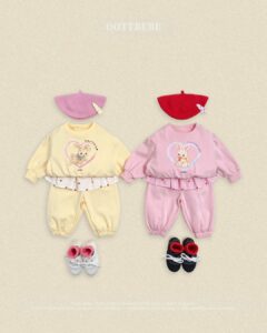 OOTTBEBE  Bunny Heart set