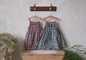 Puella Flo Gingham Strap Dress