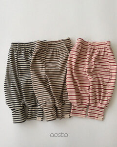 AOSTA Striped Cuffed/Jogger Pants