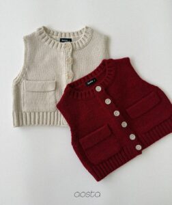 AOSTA Button Knit Vest