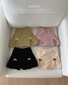 AOSTA Vertical Striped Skort
