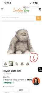 Jellycat Bretti Yeti