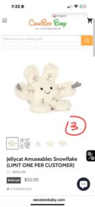 Jellycat Amuseables Snowflake
