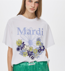 Mardi Mercredi TSHIRT FLOWERMARDI JARDIN VVD_WHITE LILAC