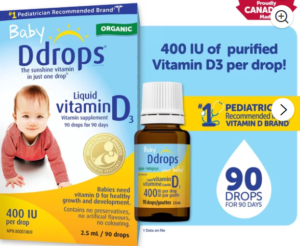 Baby 400 IU Vitamin D3, 90 drops