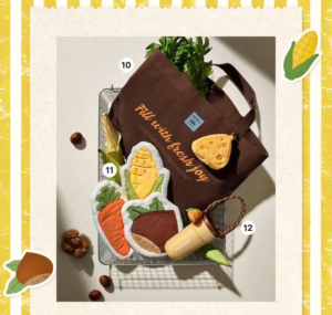 Starbucks Farmers' Market Fresh Joy Brown Shopping Bag