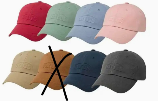 EMIS Embossing Logo Ball Cap colour options