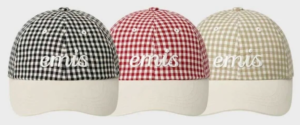 EMIS Gingham Check Ball Cap colour options